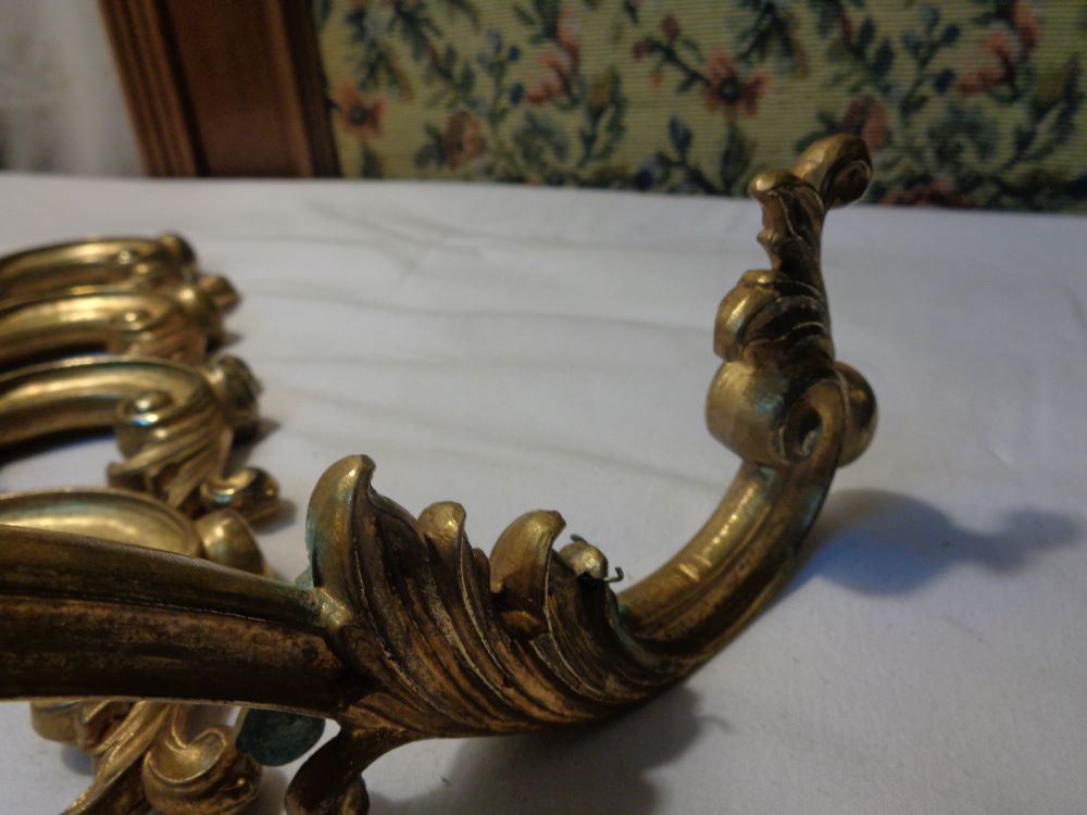 Braccetti lampadario bronzo