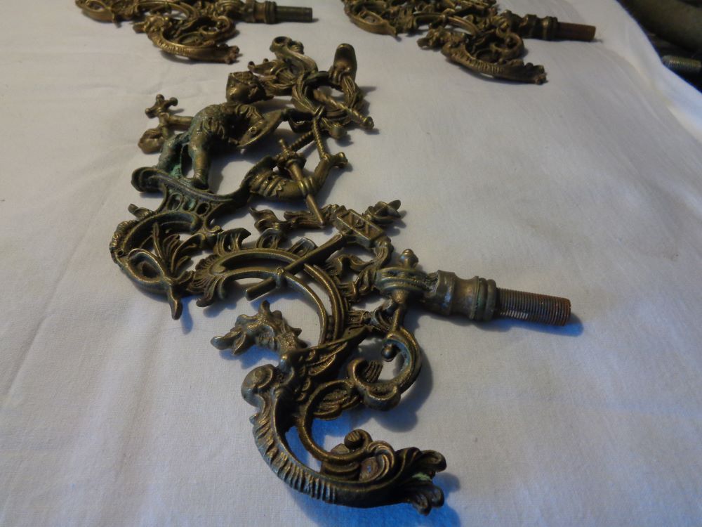 Braccetti lampadario anni 80