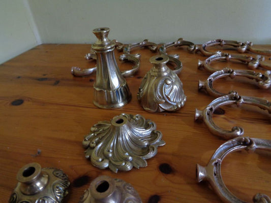 Lampadario a sospensione in ottone